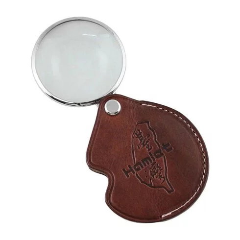 Portable Leather Case High Magnification Magnifier