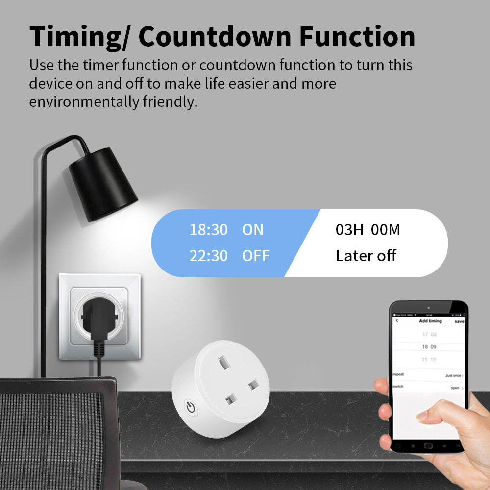TUYA Smart Wifi Socket With Metering Function 16A_2