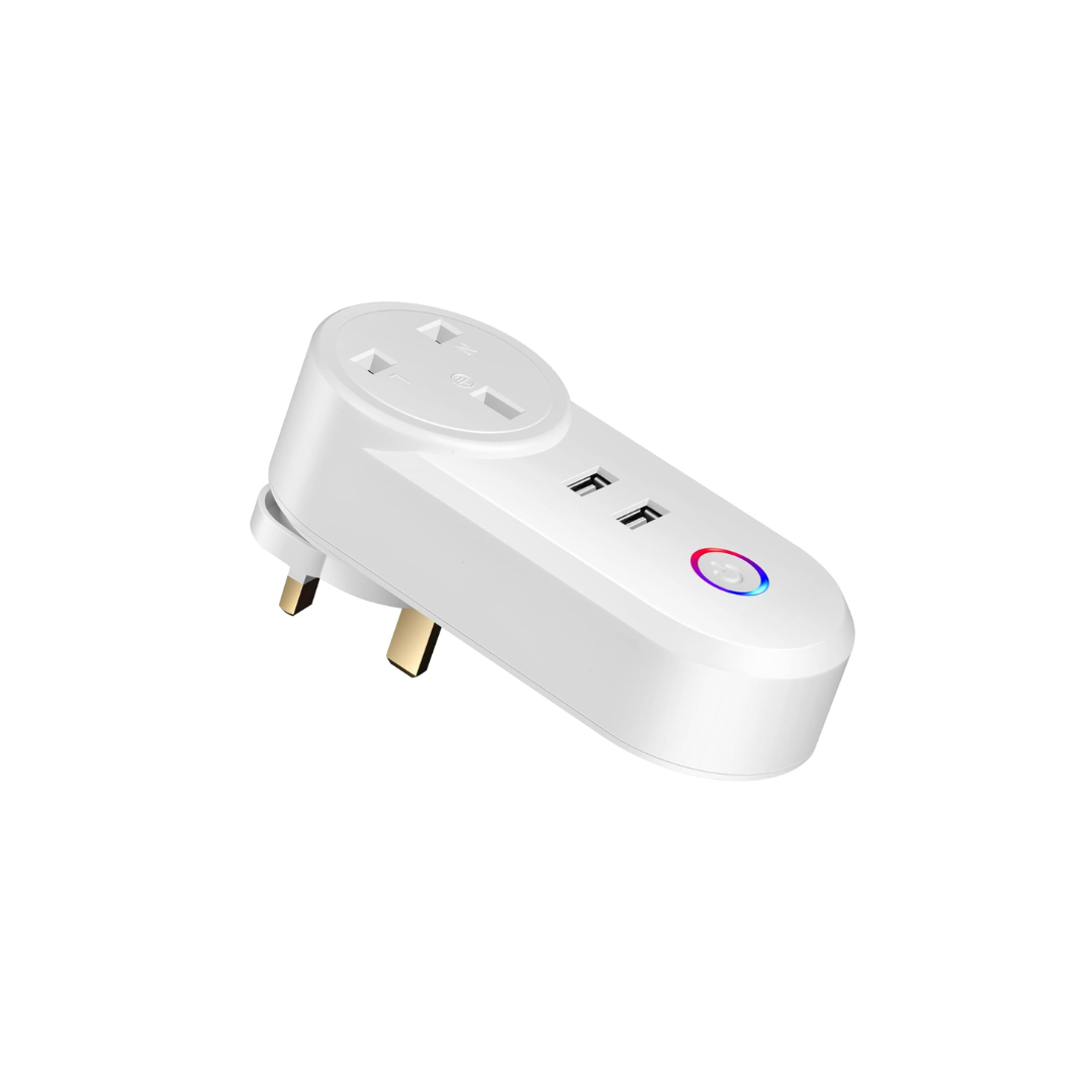 TUYA Smart Wifi Socket With 2 USB Port 16A_0