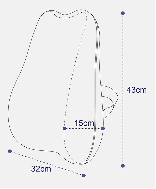 Wing-Shaped Pressure Relief Lumbar Cushion_2