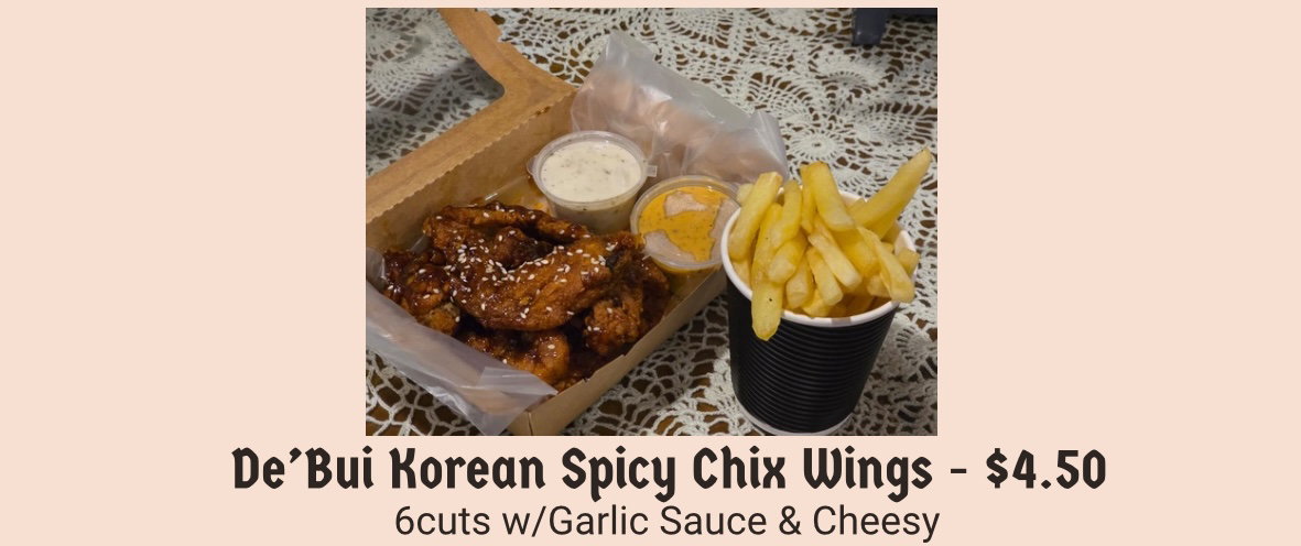 De’Bui Chicken Wings Coated in Sauce + Fries (FOC)_0