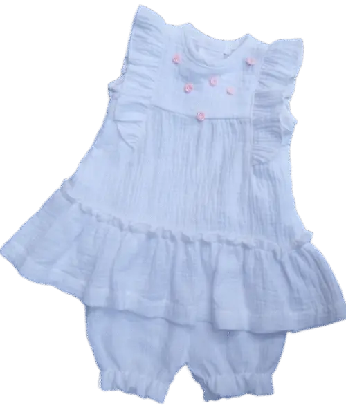 Rosie Frill Muslin Dress Set