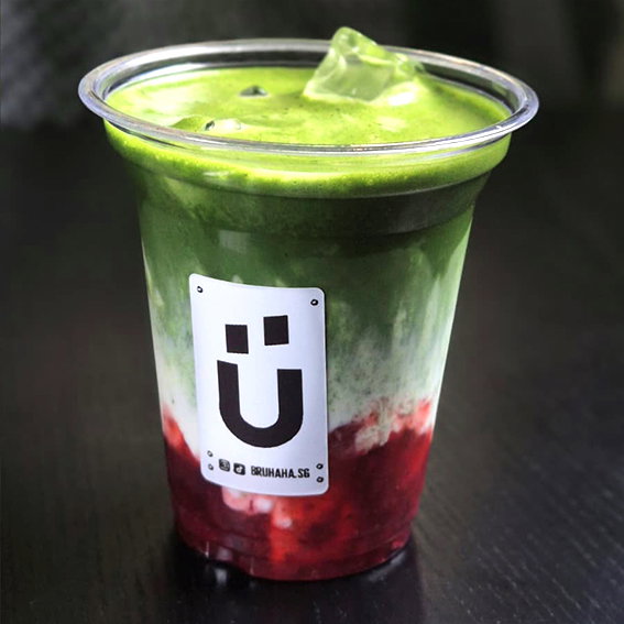 Strawberry Matcha Latte (Iced) WEEKEND SPECIAL