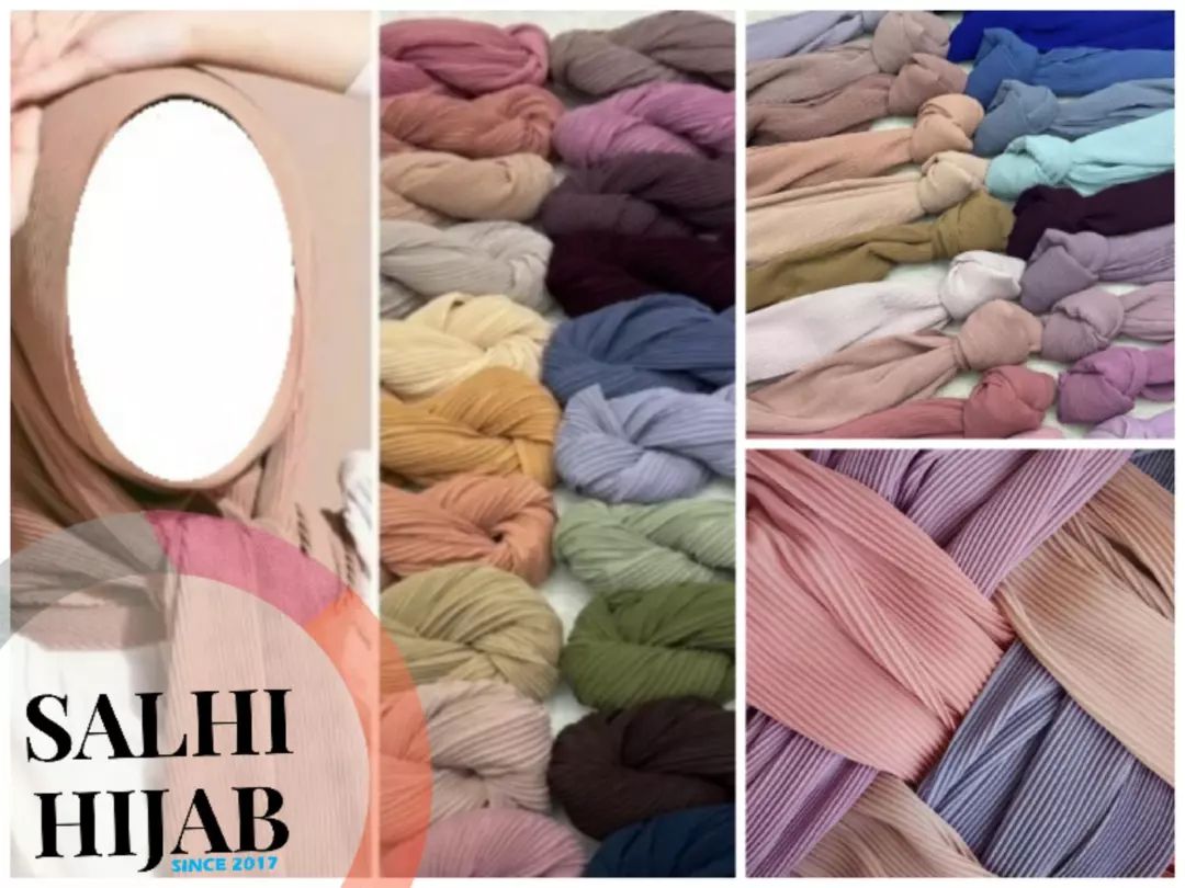 Pleated Chiffon Shawl