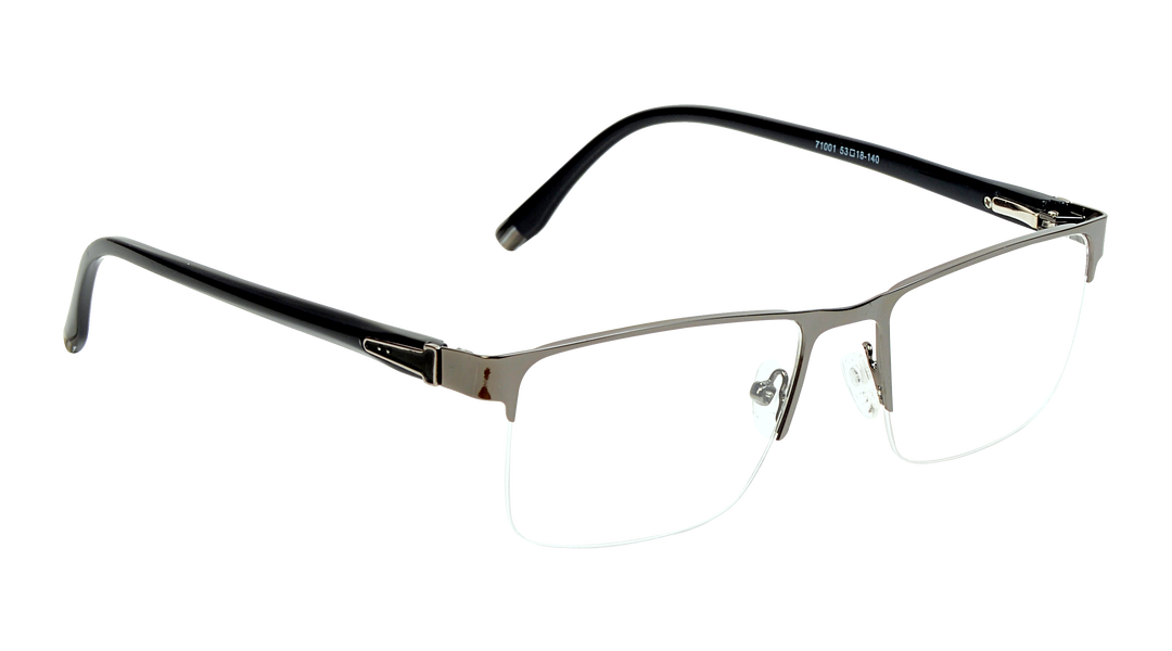 AISLIN BI |71001 |Half Rim |Metal |GREY-Metal |53-18-140