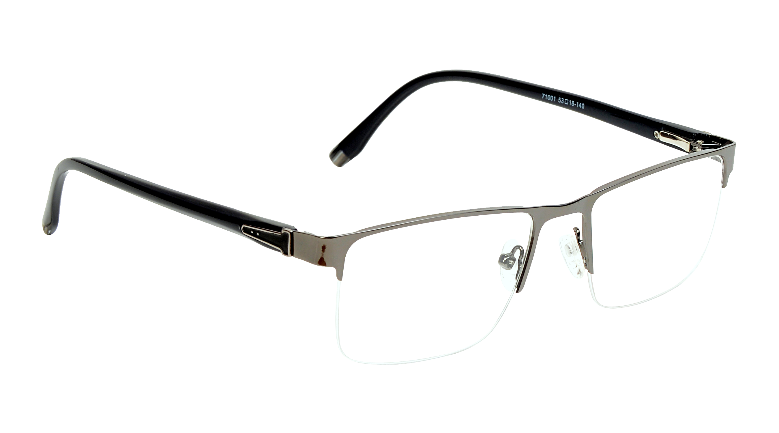 AISLIN BI |71001 |Half Rim |Metal |GREY-Metal |53-18-140