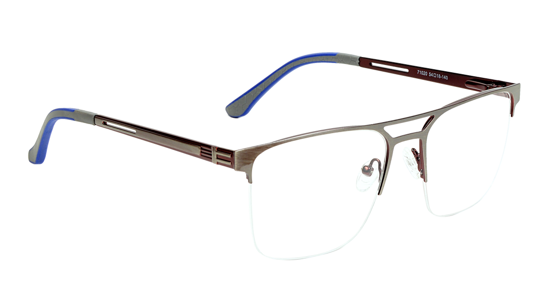 AISLIN BI |71020 |Half Rim |Metal |GREY-Metal |54-18-140
