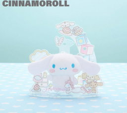 Sega FAVE Sanrio Characters Cinnamoroll Plush and Acrylic Sfand Set