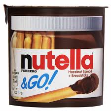 Nutella Ferrero & Go Hazelnut Spread And Malted Bread Sticks 52g
