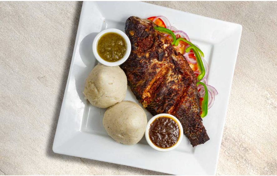 Banku and tilapia