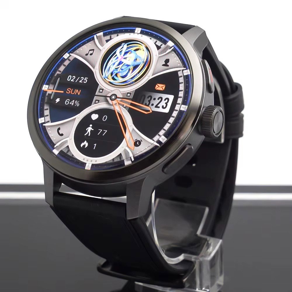Montre connectée Android DM82 avec carte SIM 4G Écran AMOLED 1,75 pouce Caméra rotative HD Appel vidéo Montre connectée 4G 2025_0