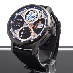 Montre connectée Android DM82 avec carte SIM 4G Écran AMOLED 1,75 pouce Caméra rotative HD Appel vidéo Montre connectée 4G 2025