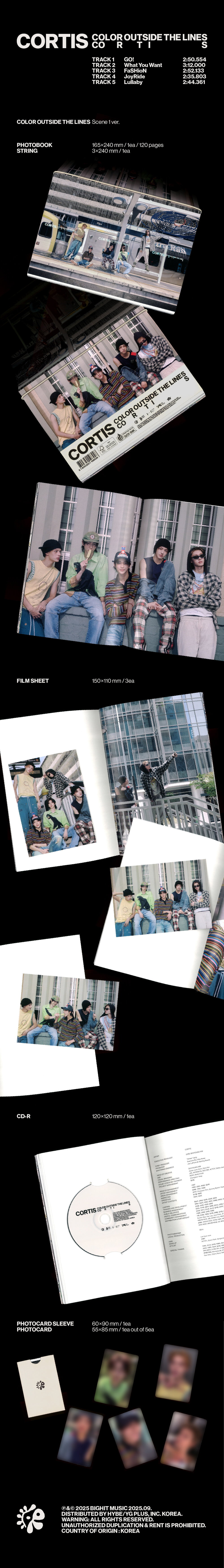 (Ready Stock) CORTIS The 1st EP Colour Outside The Lines Photobook Ver._2