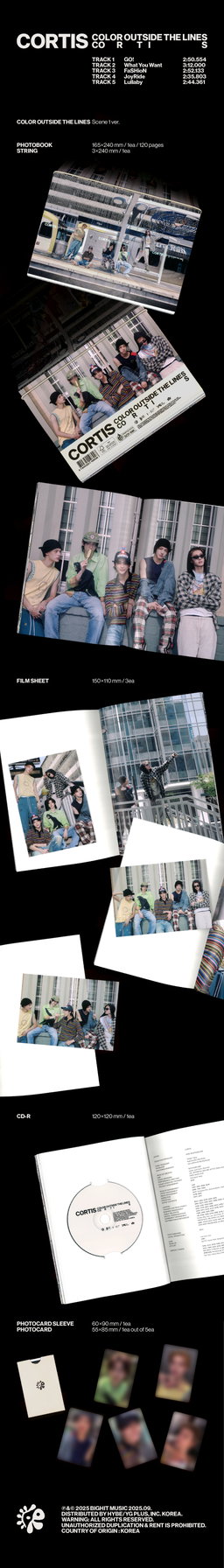 (Ready Stock) CORTIS The 1st EP Colour Outside The Lines Photobook Ver.