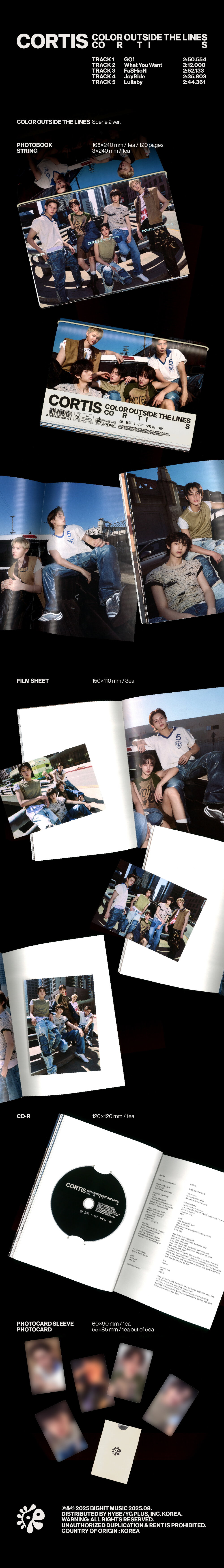 (Ready Stock) CORTIS The 1st EP Colour Outside The Lines Photobook Ver._3