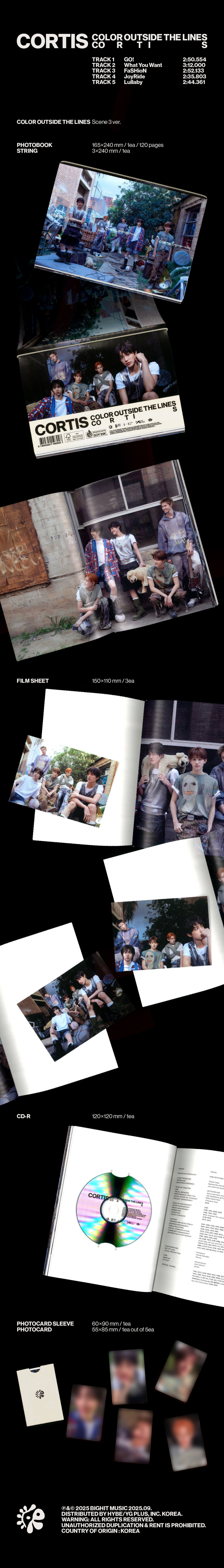 (Ready Stock) CORTIS The 1st EP Colour Outside The Lines Photobook Ver._4