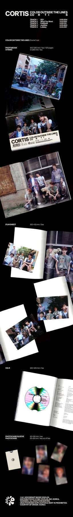 (Ready Stock) CORTIS The 1st EP Colour Outside The Lines Photobook Ver.
