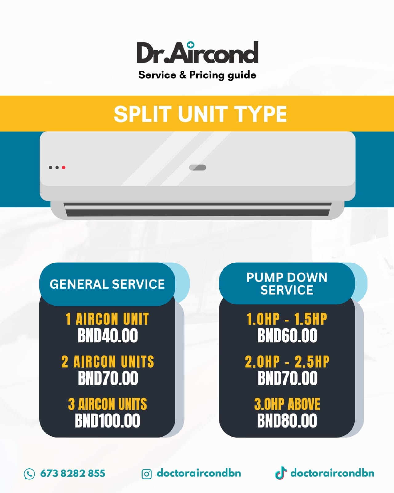 Split Unit - General Servicing for 1 Unit (Any HP)_0