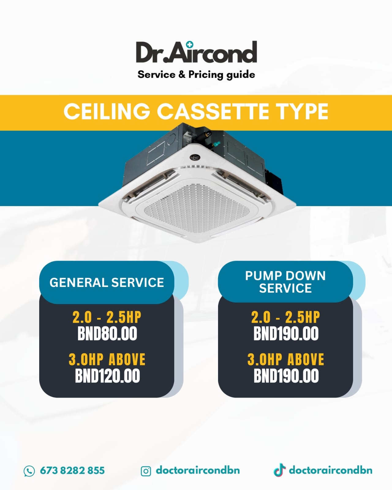 Ceiling Cassette Type - General Servicing (Canvas)_0