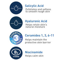 Cerave Renewing SA (Salicylic Acid) Cleanser For Dry, Rough, Bumpy Skin