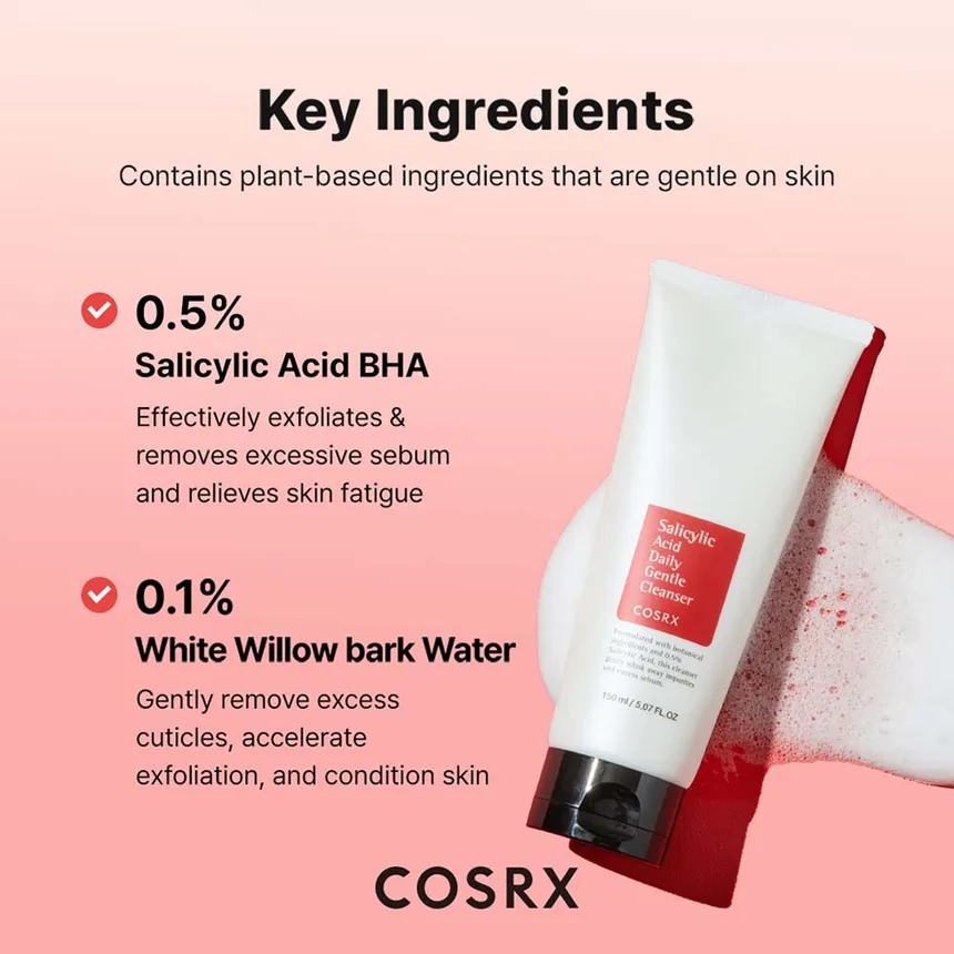 Cosrx Salicylic Acid Daily Gentle Cleanser_5