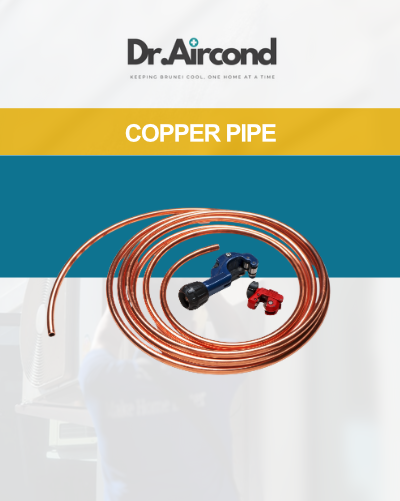 Add-on 1.0HP - 1.5HP Copper pipe (per meter)