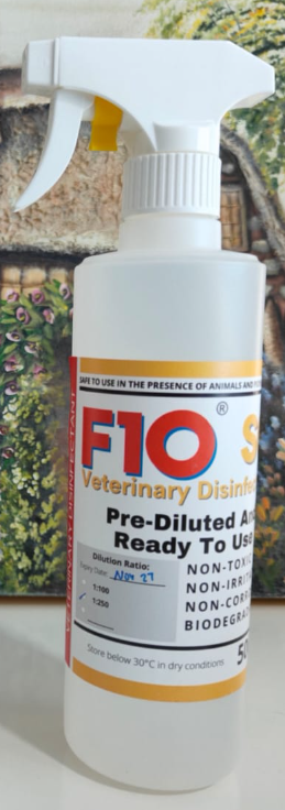F10 Pre-Diluted Ready-To-Use Disinfectant Spray 500ml