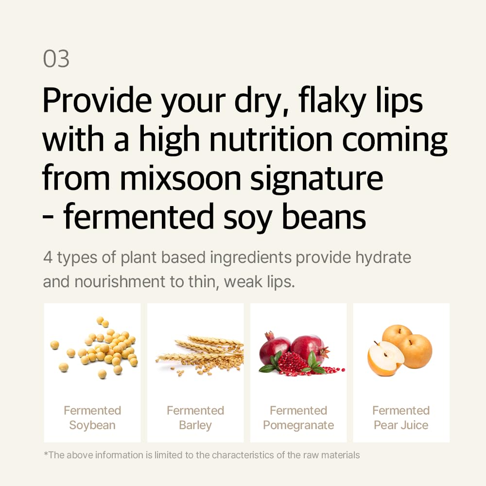 Mixsoon Natural Bean Lip Mask Balm_7