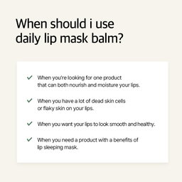 Mixsoon Natural Bean Lip Mask Balm