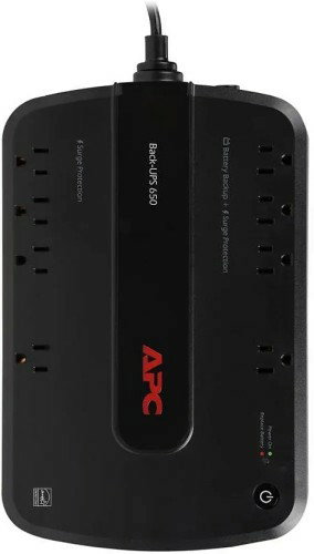 APC UPS Battery Backup Surge Protector, Dataline Protection, Backup Battery Power Supply 650VA _3