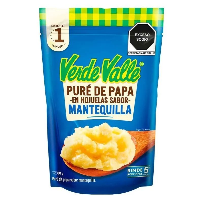 Puré de Papa Mantequilla Verde Valle 80g