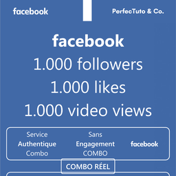 Combo profil/page followers + post likes + video views [FACEBOOK]