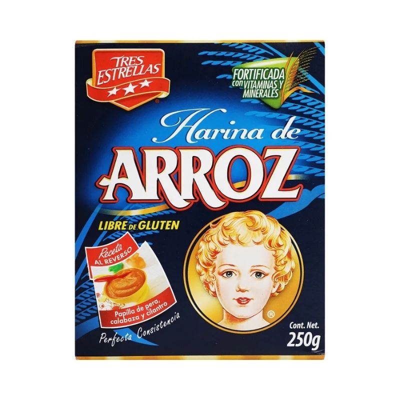 Harina de Arroz Tres Estrellas 250g  