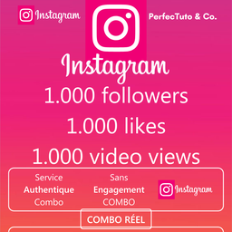 Combo profil/page followers + post likes + video views [INSTAGRAM]