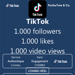 Combo profil/page followers + post likes + video views [TIKTOK]
