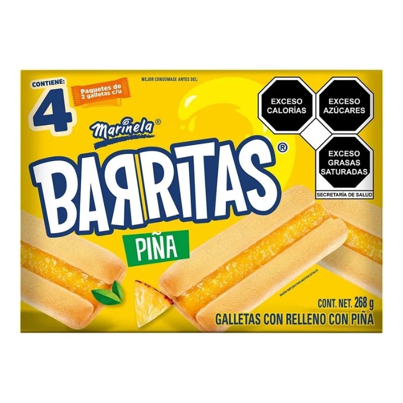 Galletas Barritas 268g Piña