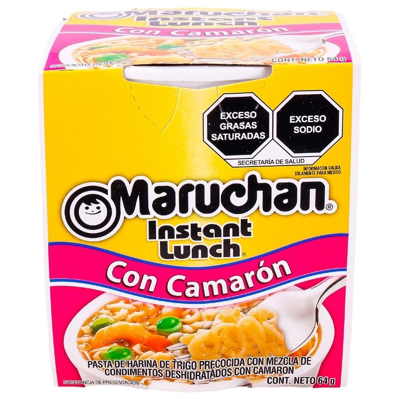 Sopa Instantánea Maruchan 64g Camarón