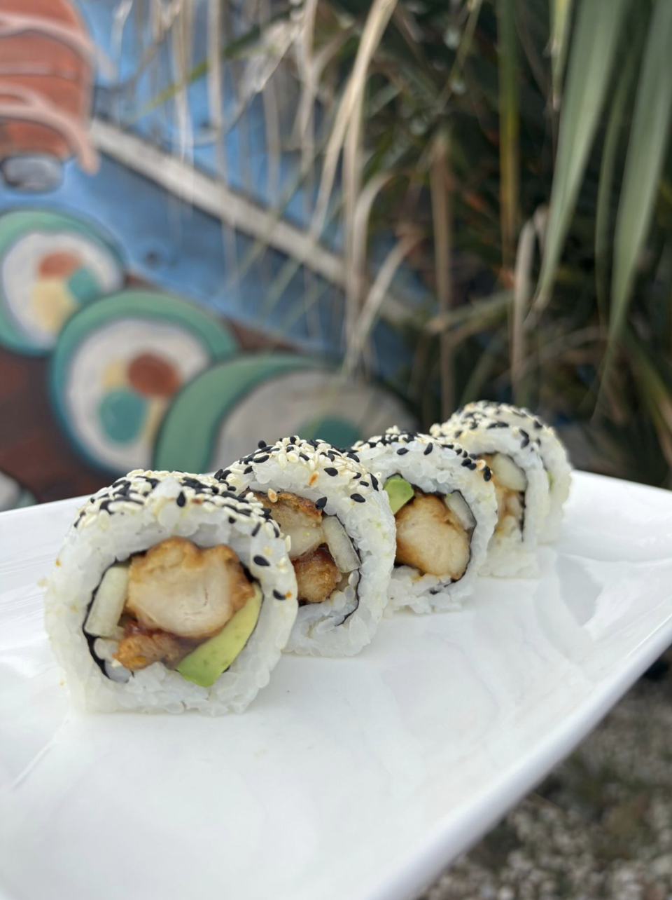 Chicken teriyaki roll