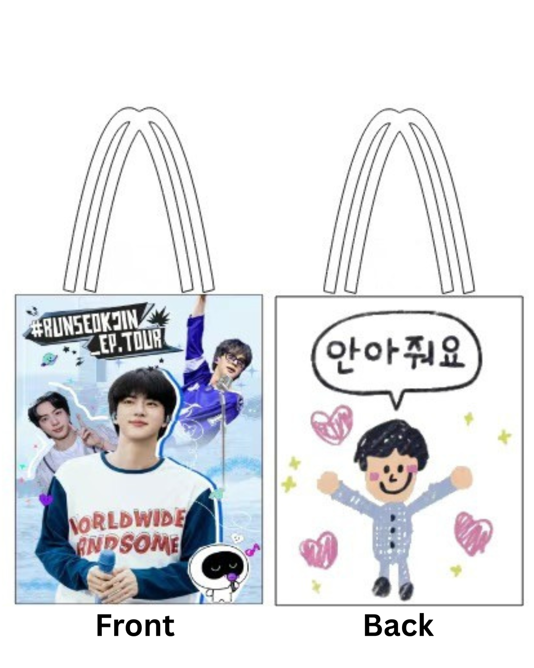 K-Space Made (Fanmade) #RUNSEOKJIN Tote Bag