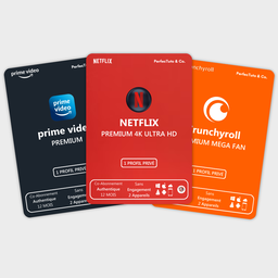 NETFLIX + prime video + Crunchyroll