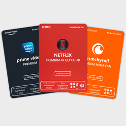 NETFLIX + prime video + Crunchyroll