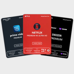 NETFLIX + prime video + DEEZER