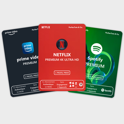 NETFLIX + prime video + Spotify