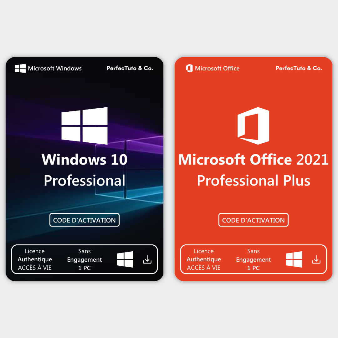 Windows 10 Professional + Microsoft Office 2021 Professional Plus