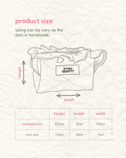 (STANDARD) Kinda Boxy Bag with Ruffles