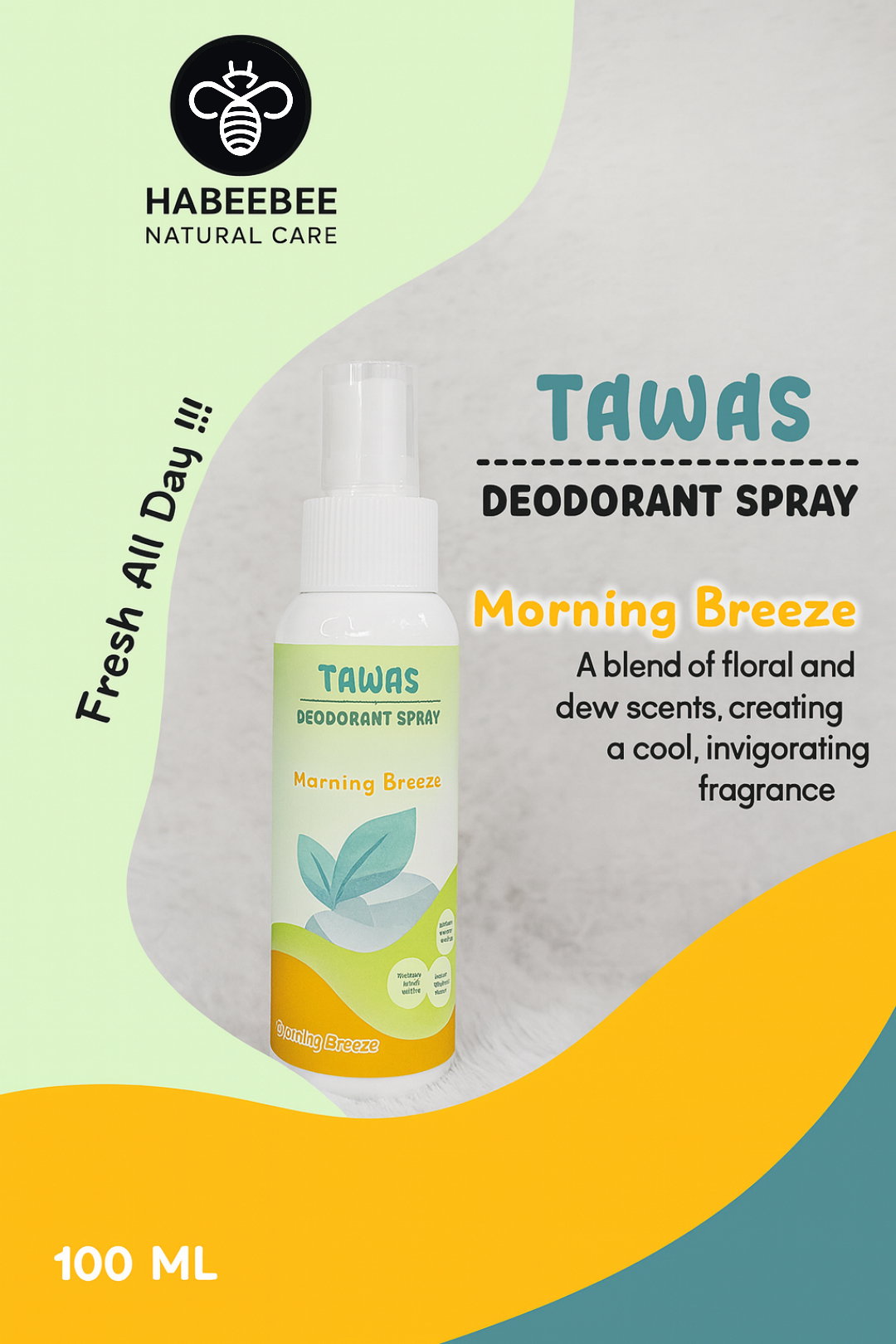HaBeeBee Natural Tawas Collection — Deodorant Spray 100ml_4