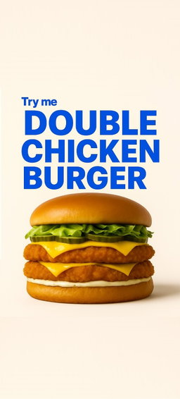 Double Chicken Burger
