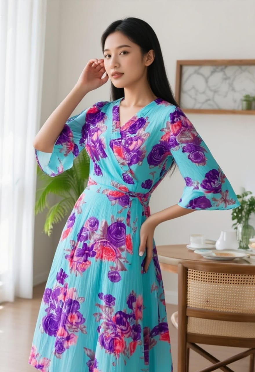 Floral Wrapper Onepeice for Women