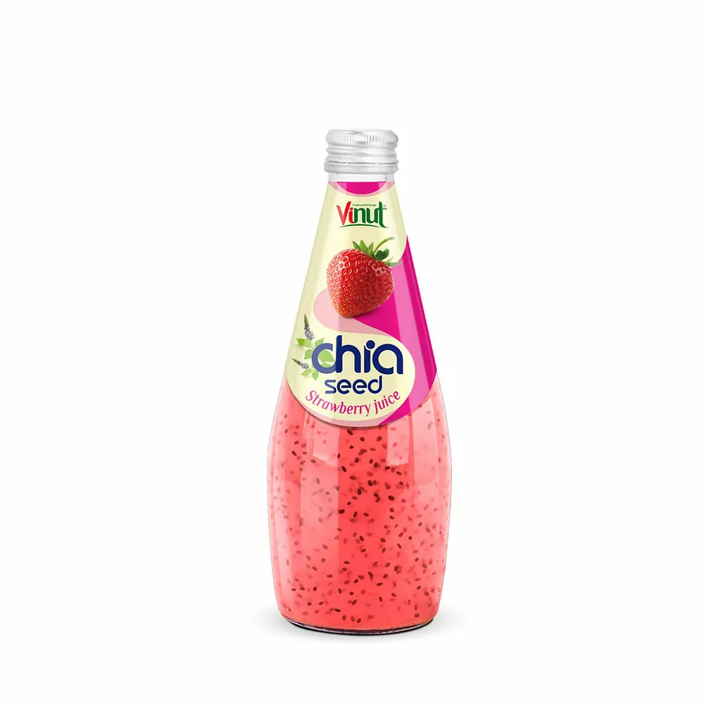 Chia seed drink ~Strawberry flavor with at least 30% strawberry juice._0