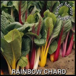 RAINBOW CHARD x 50+organic seeds